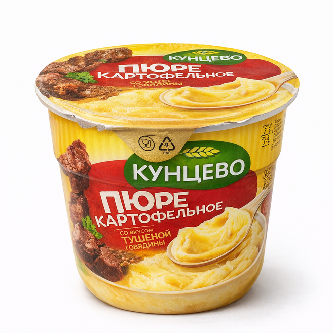 쿤체보 감자퓌레 감자퓌레 소고기 스튜맛 매쉬드 포테이토 40g, 1개