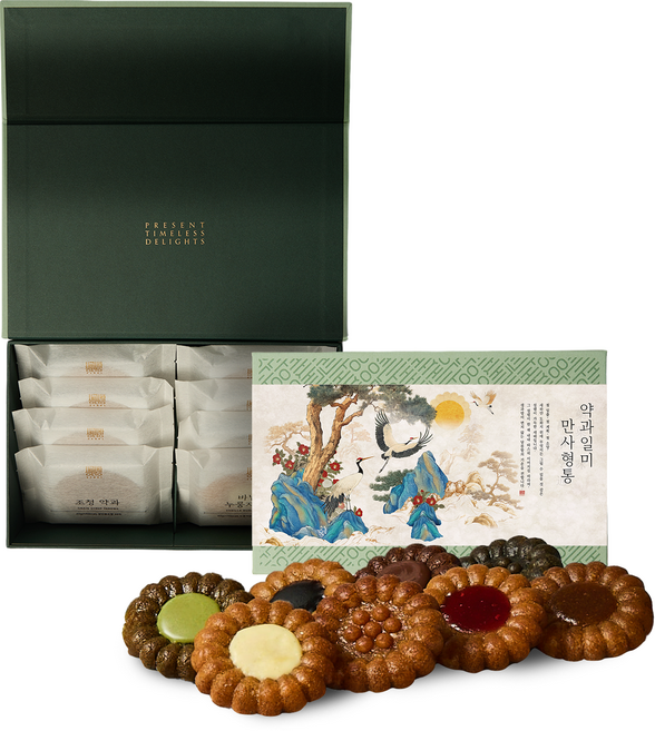 생과방 수제약과 선물세트 8개입 한과 전통과자 기본포장 쇼핑백포함, 320g, 1세트