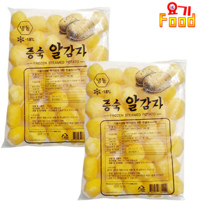 [요기푸드] 냉동 증숙 알감자 1kg, 2개