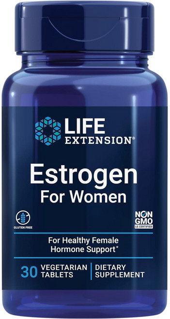 라이프익스텐션 내추럴 에스트로겐 포 피메일 베지테리안 타블렛, 30정, 1개