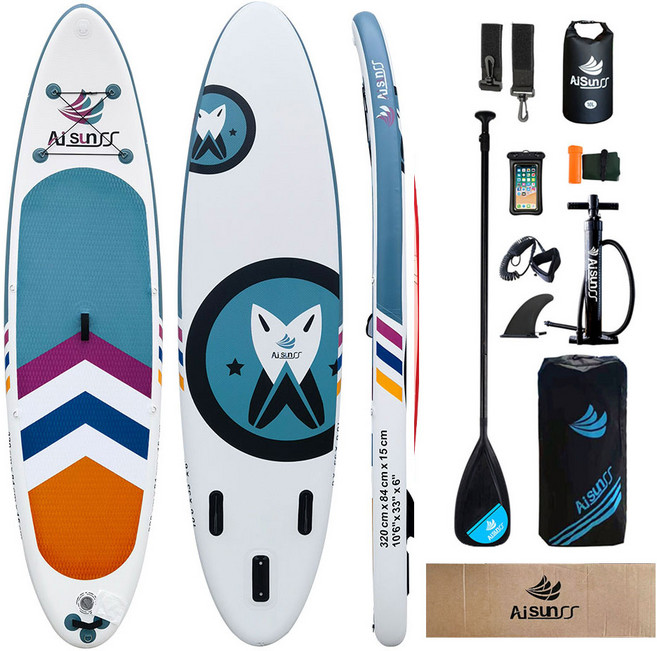 아이순스 AISUNSS 패들보드 공기주입식 서핑보드 풀세트 레저용품, 베이직