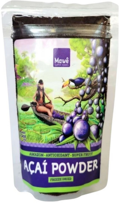 Mawē 阿薩伊果粉 (巴西莓果粉) 冷凍乾燥 亞馬遜超級食物 3.5oz, 1個