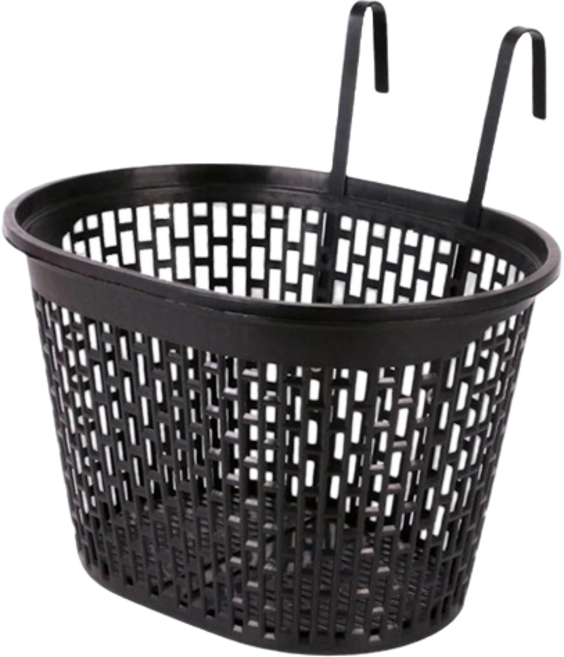 손쉬운 걸이형 자전거 바구니, 블랙, 1개