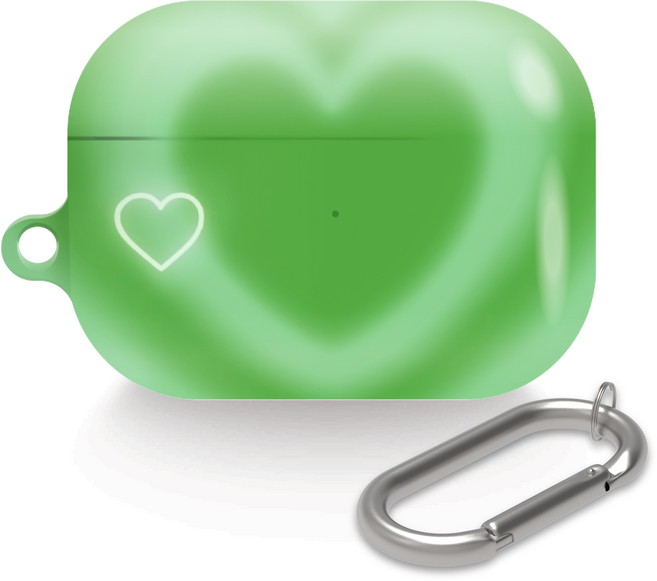 가꼬싶다 하트빔 에어팟 버즈 디자인 케이스 + 카라비너, 메론, 에어팟프로2, 1개