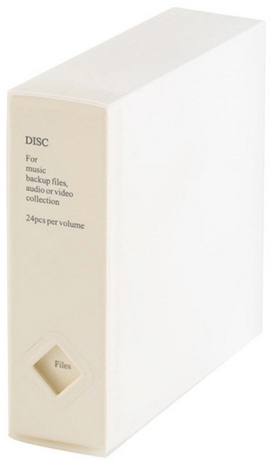 헤이하루 앨범형 DVD CD 보관함 단품, 1개, 화이트