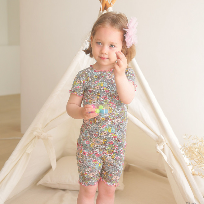 배냇베이비 비스코스 반팔 유아 실내복 아기내복 남아 여아 아동 키즈 주니어