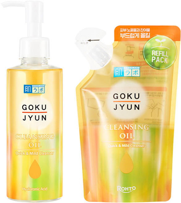 하다라보 고쿠쥰 클렌징 오일 200ml + 리필180ml, 1개, 380ml