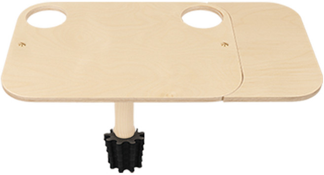 크레이지몬스터 다된다 차량용 우드 테이블, 1세트, 다된다 우드 테이블 확장형/컵홀더형(1P)