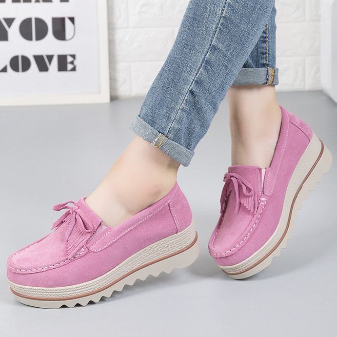 CITIKU여성용따뜻한로퍼 6cm 키높이 드라이빙슈즈 구두225-260