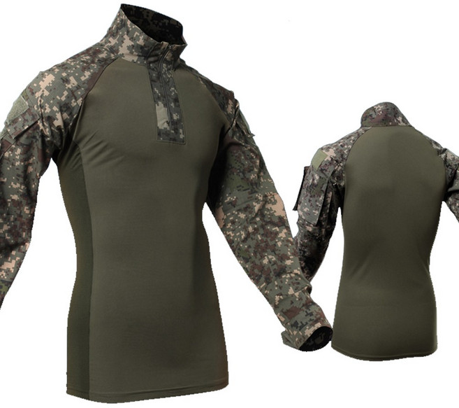 강철부대 컴뱃 티셔츠 밀리터리 전술 택티컬 서바이벌 등산 작업 군용 집업 셔츠