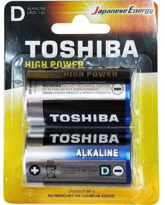 TOSHIBA 東芝 鹼性電池, 4個裝, 1個