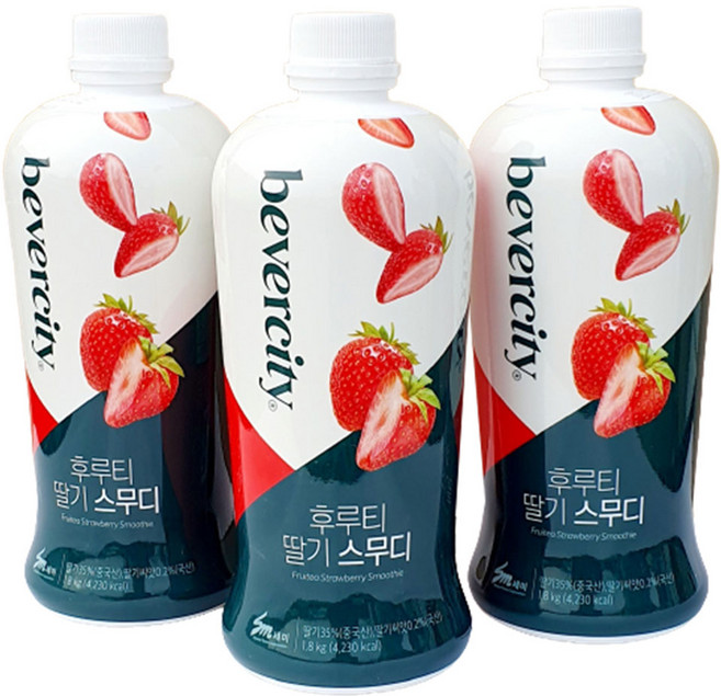 세미 베버시티 후루티 딸기, 1.8kg, 3개