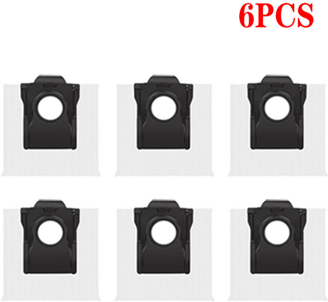 호환 dreame 호환 L10s Pro Ultra 액세서리 고무 메인 사이드 브러시 걸레 먼지 봉투 필터 로봇 진공 청소기 교체 부품, 6pcs 2, 1개