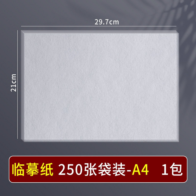 臨摹紙 拷貝紙 硫酸紙 描摹紙 透明紙 鋼筆毛筆專用紙, 1個, 250張/A4【臨摹紙】