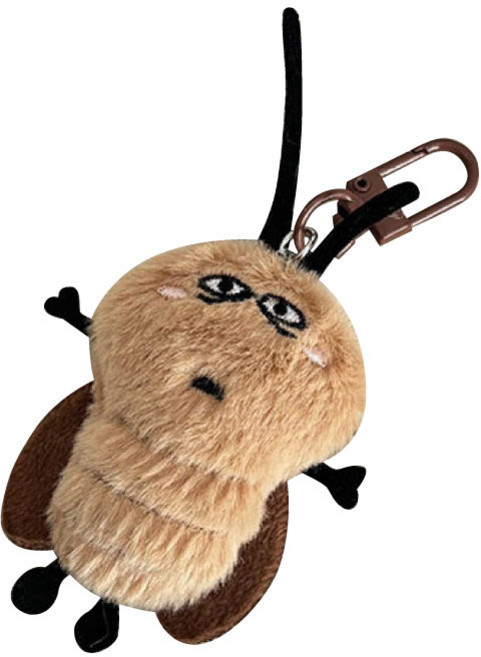 리빙릿 바퀴벌레 인형 곤충 키링 키홀더 쓸데없는 선물 백꾸, 1개, 큰눈