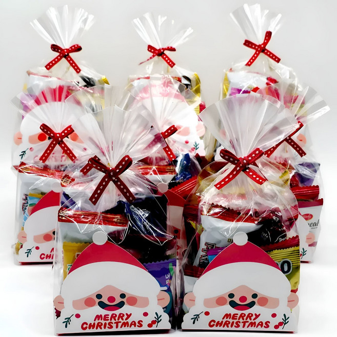 크리스마스간식 어린이집생일답례품 과자 선물세트 크리스마스 구디백 유치원 학교 교회, 1개
