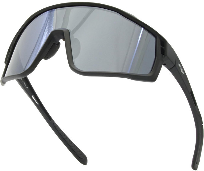 남녀공용 편광 광변색 스포츠선글라스 UV400 전자외선 차단 운전낚시사이클링등산 전용, 1박스, 다크스톤 블랙