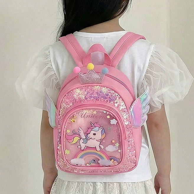 보니타콜렉티드 [~7세]여아용 트윙클 유니콘 미니백팩 아기가방