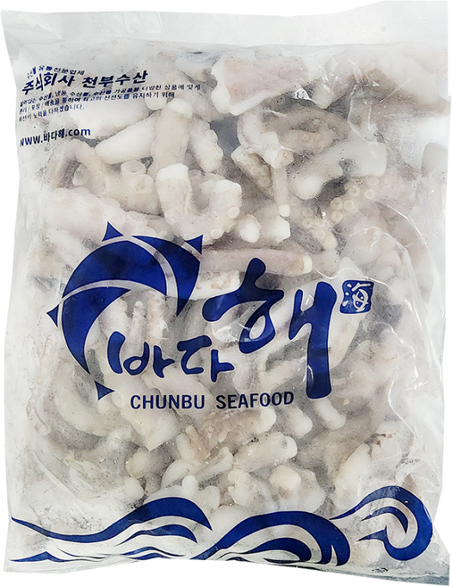 냉동 손질 절단낙지 IQF 한알한알 업소용 대용량 도매 낙지볶음, 1개, 1kg