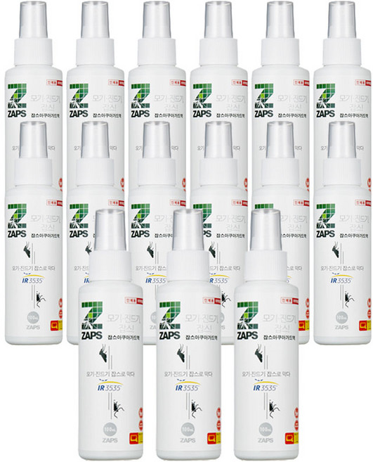 잡스 아쿠아가드액 100ml x 15개 모기기피제 야생진드기