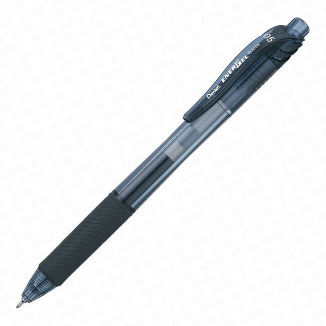 PenteL 펜텔 에너겔 X 엑스펜 니들팁 0.5 BLN105 메탈팁 겔 잉크펜 노크식 중성볼펜, 1개, 블랙(A)