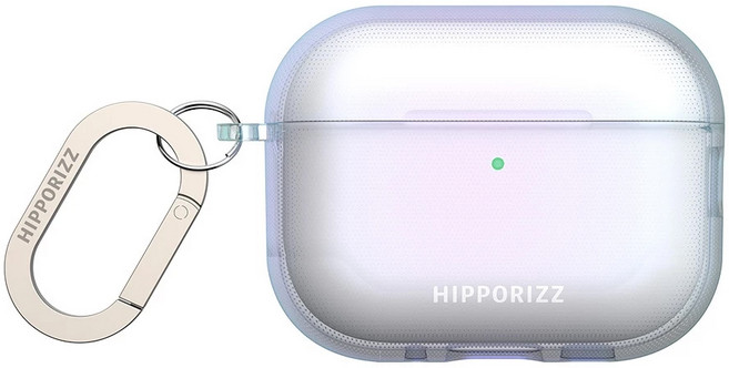HIPPORIZZ AirPods Pro 3 減震防摔耳機殼 親膚TPU材質 360度全包覆防摔 支援無線充電 附金屬扣環, Luna 幻彩, 1個