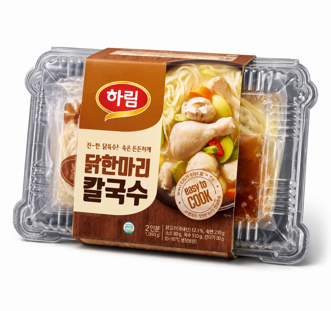 하림 닭한마리 칼국수 밀키트 2~ 국내산 닭 통닭 칼국수 간편식, 1개, 1.175kg