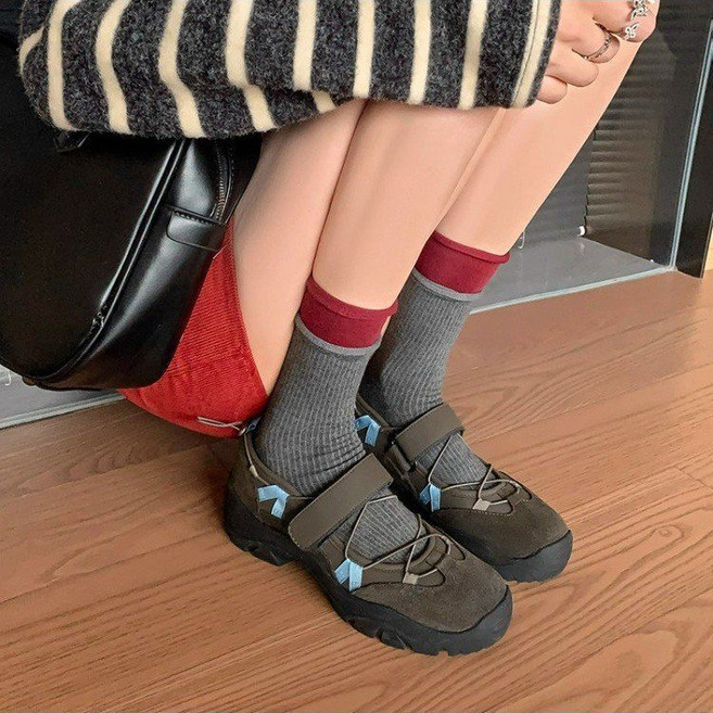 스타일닥터 여성 여름 샌들 여성용 메리제인 스니커즈 스트링 키높이 발편한 벨크로 운동화