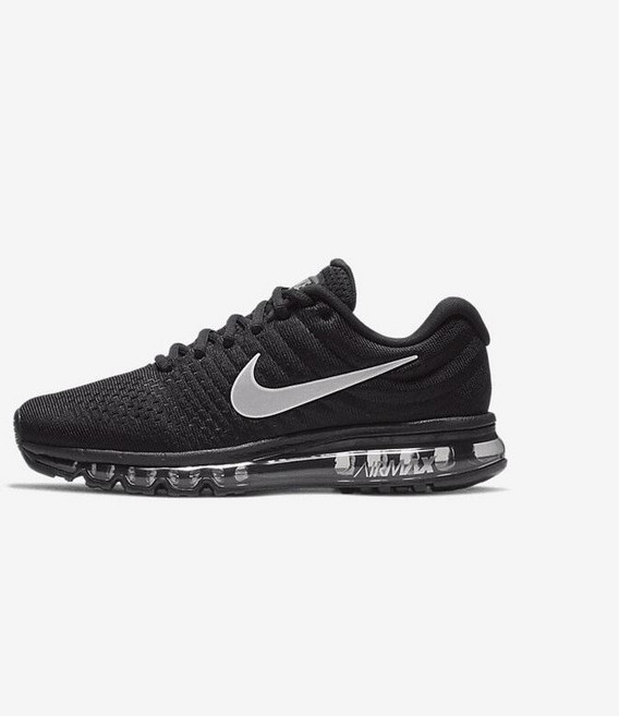 나이키 에어맥스 2017 트리플블랙 올검 러닝화 (증정품 수납백), 260, 849559-001(증정품 수납백)