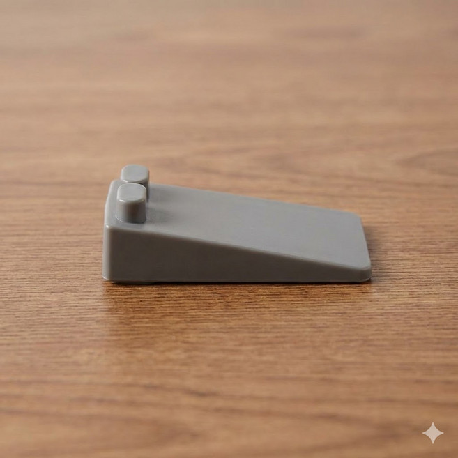 도어스토퍼 문고정 받침대 고무 쐐기형 문열림 방지 회색 안전용품 문열림방지