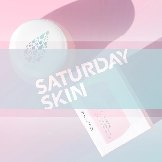 새터데이스킨 워터폴 글래시어 워터 크림, 50ml, 2개 - 쿠팡