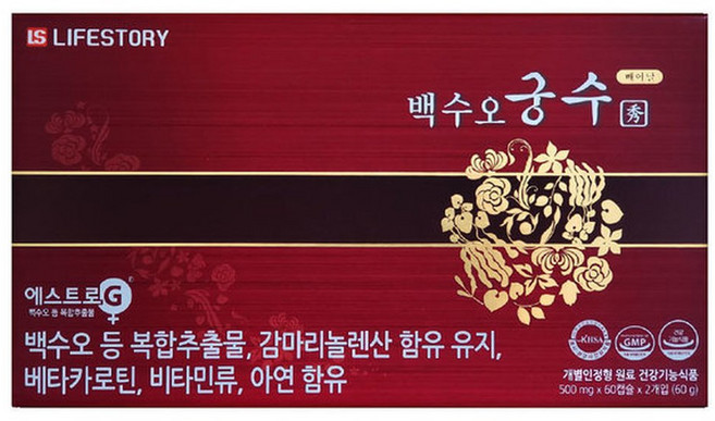 백수오궁 수 종합 영양제 선물 50대 엄마 여자, 1개