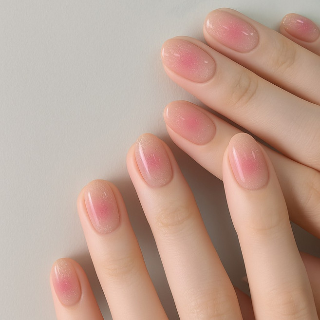 젤리팝 글리터 네일 스트립 컬렉션 디자인, 1개, 05_샤이닝치크(TS84)