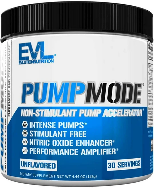 Evlution Nutrition Pump Mode Unflavored 30 Servings 에볼루션 뉴트리션 펌프 모드 무맛 126g, 1개 - 쿠팡