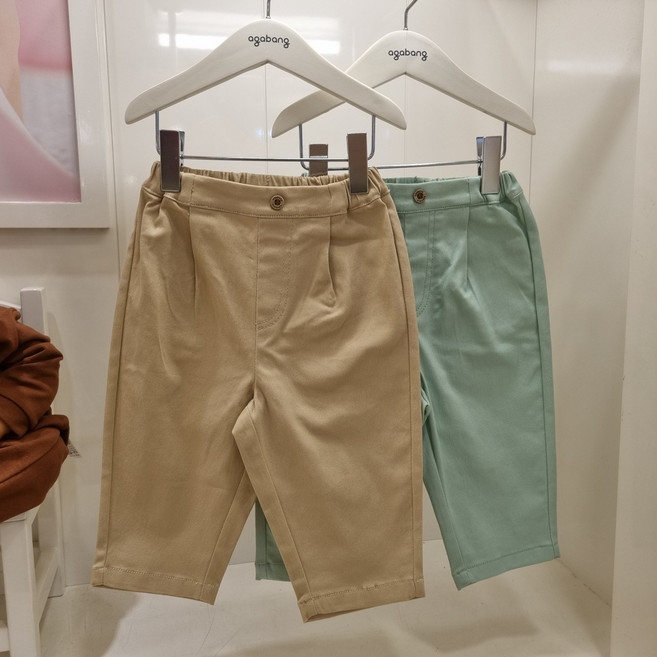 아가방 NC엑스코점 이월 60% 완전강추! 부드럽고 신축성 좋은! 심플한 디자인 다양하게 코디하기 좋은! 귀여운 둥근핏 쟈덴우븐바지! 유아 바지! 외출복! 등원룩