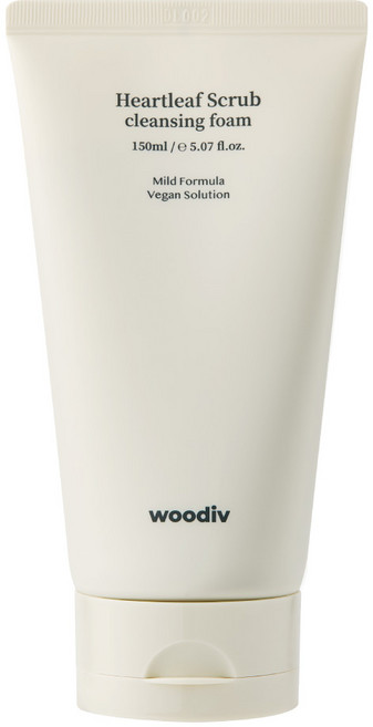 [우디브] 약산성 저자극 어성초 천연 스크럽 클렌징폼 / 딥클렌징 각질제거, 150ml, 1개