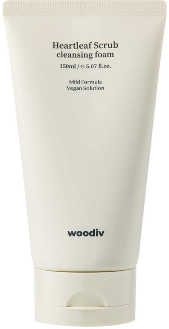 [우디브] 약산성 저자극 어성초 천연 스크럽 클렌징폼 / 딥클렌징 각질제거, 150ml, 1개 - 쿠팡