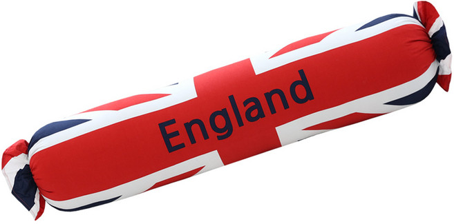 한성실업 잉글랜드 바디필로우 롱쿠션 커버, 레드-네이비