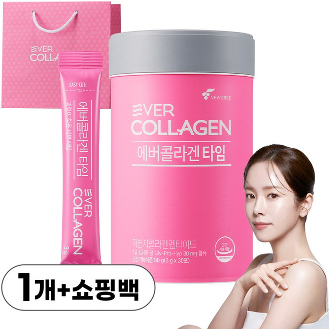 에버콜라겐 타임 + 선물용 미니쇼핑백, 90g, 1개