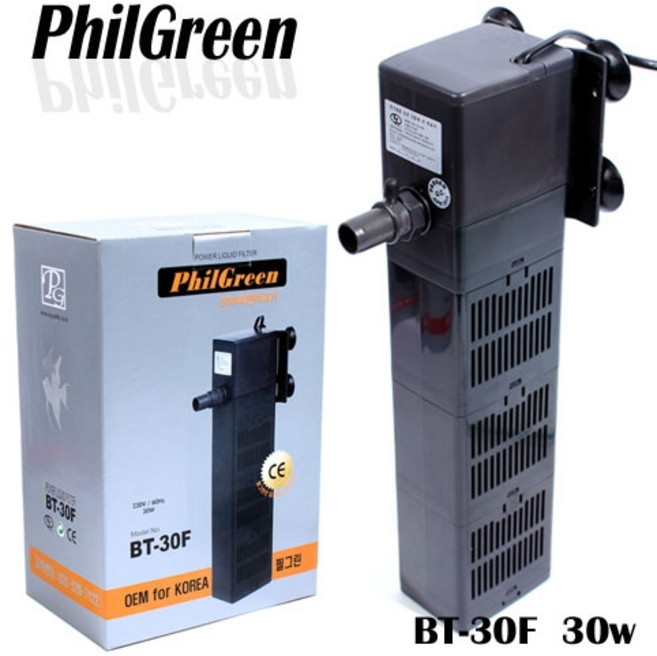 빠른발송관상어몰 필그린 측면여과기 BT-30F 30W BT-F30, 1개