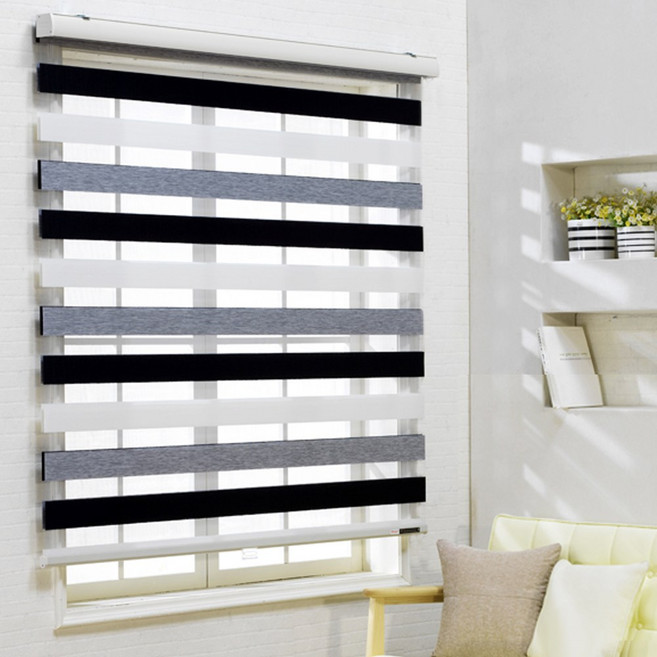 윈샵 그레이스 줄없는 콤비블라인드 [ 맞춤 제작 색상 사이즈 가로 70cm~ 230 cm 세로 215 ]