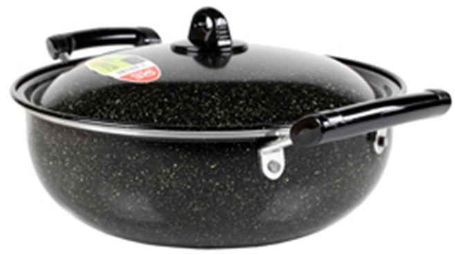 러브송 마블 튀김팬 10size 30 33 36 39 42 45 50 55 60 65 코팅팬 마블팬 튀김판 튀김솥, 1개