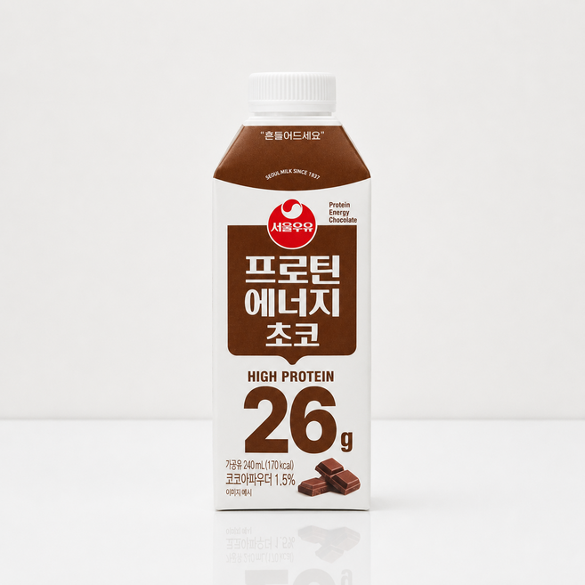 서울우유 프로틴 에너지 초코, 240ml, 18개