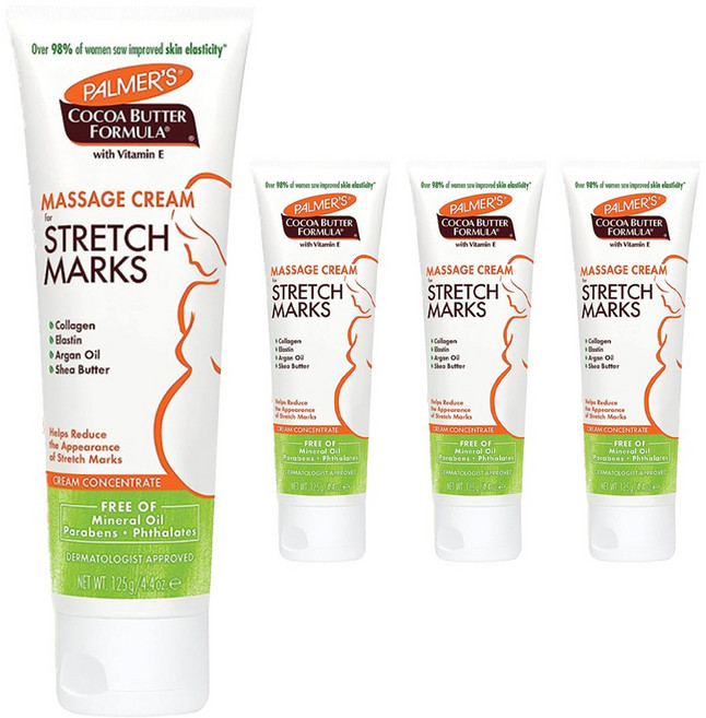 파머스 코코아 버터 포뮬러 비타민 E 마사지 크림 포 스트레치 마크, 125g, 4개