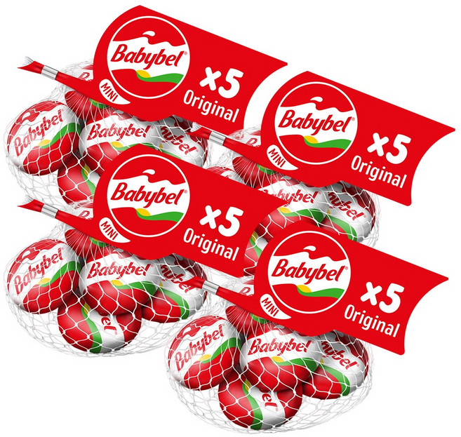 미니 베이비벨 오리지널 5입 4개 (총20입) 자연치즈 영양간식, 100g