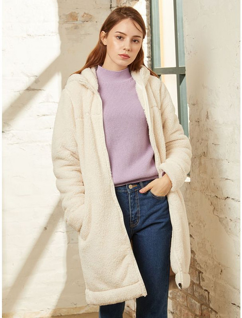 그렉노먼 여성 플리스점퍼 아이보리 HWG20-401