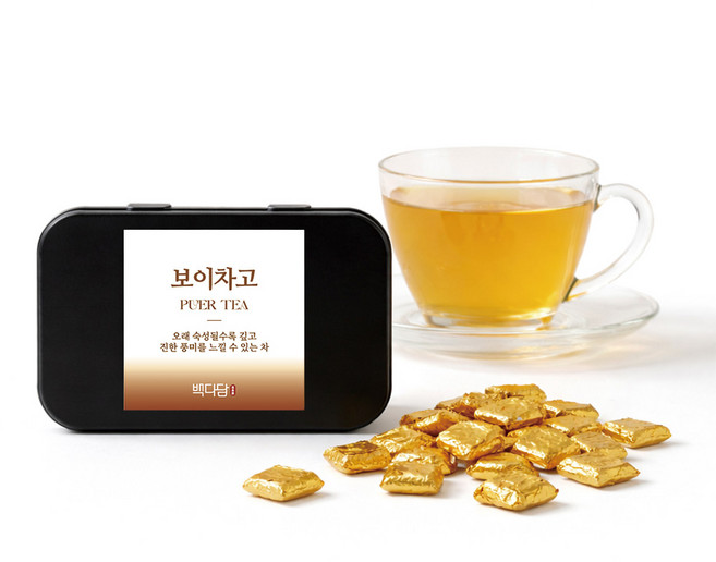 백다담 보이차고 고농축 다이어트 보이차 농축환, 1개, 70개입, 40g