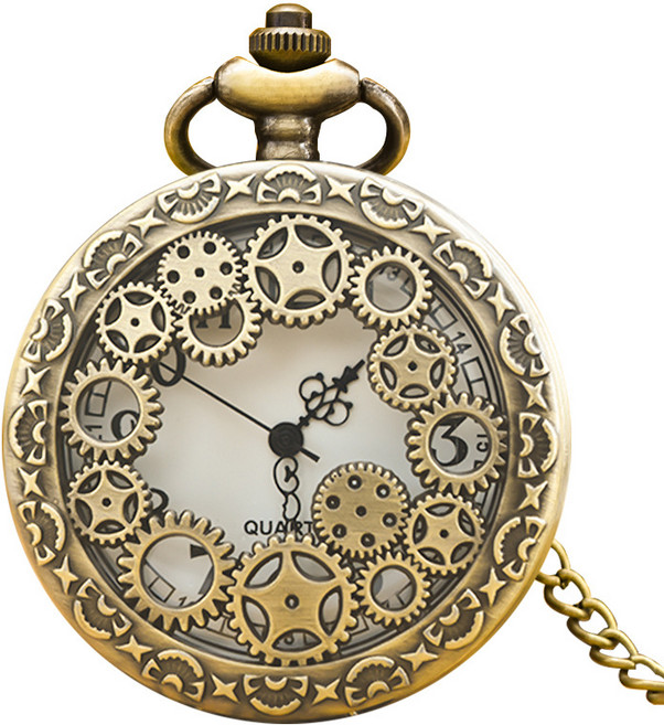 쿼츠 빈티지 회중시계 목걸이 주머니