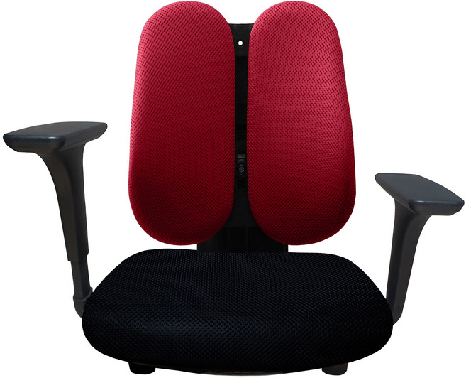 체어민 CM006 국산 5단 높이조절 팔걸이 좌식의자 듀얼 등받이 기본형 발포방석, 09.레드_메쉬(006BK23RD)