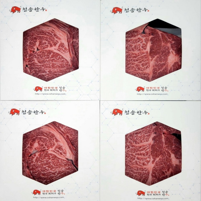 [청송한우] 투뿔 1++등급 한우 등심 1KG [250g x 4] 스킨포장 [원산지 국산], 1개